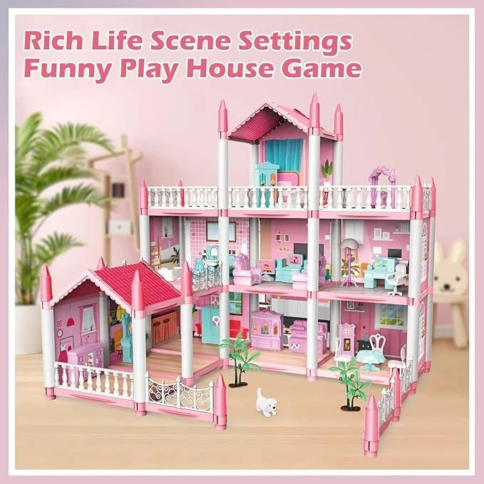 DIY VILLA DOLL HOUSE PLAYSET