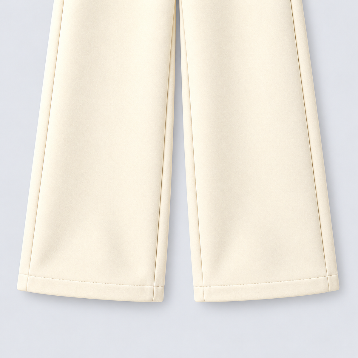 Ivory Wide-Leg Trousers
