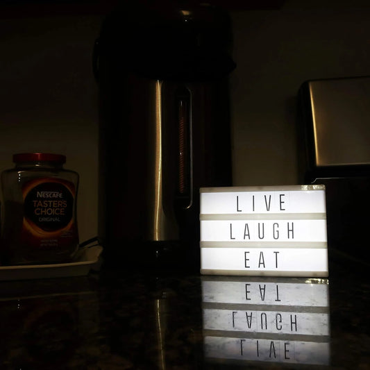 Cinematic Light Box with Letters