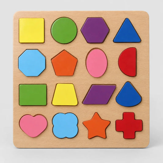 WOODEN SHAPE SORTING PUZZLE