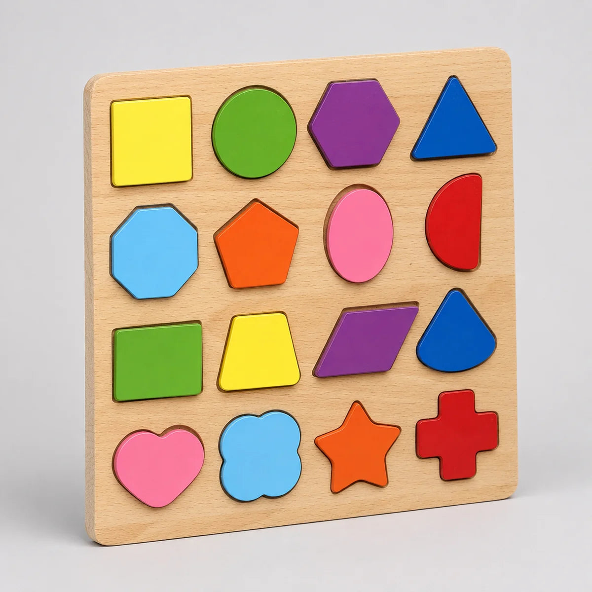 WOODEN SHAPE SORTING PUZZLE