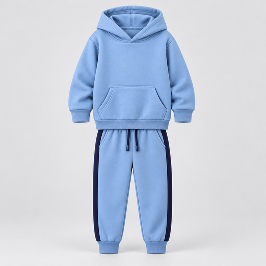 Sky Blue Hoodie & Jogger Set