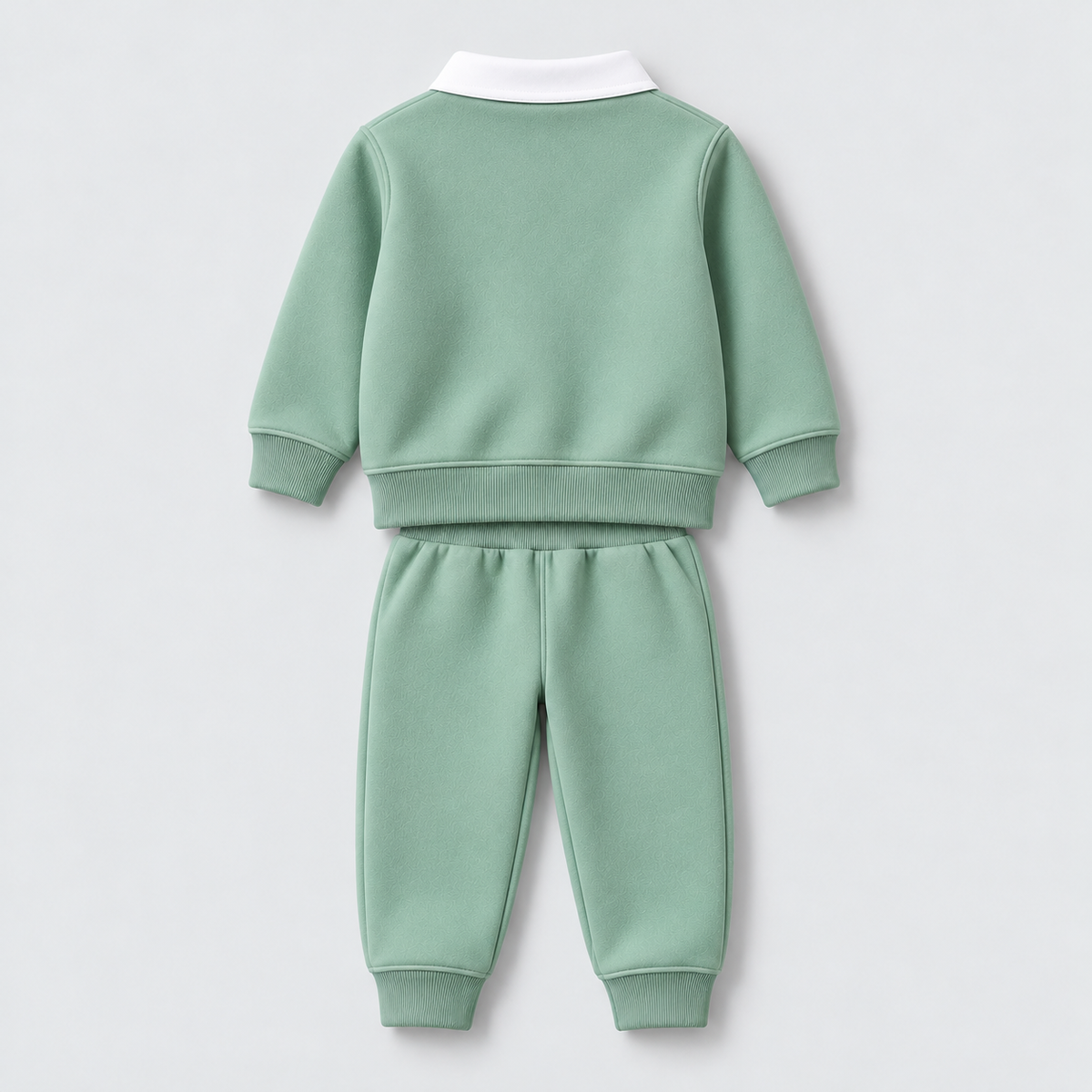 Mint Green Collared Sweatshirt & Jogger Set