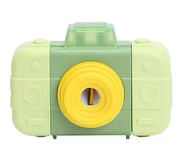 Cute Camera-Shaped Manual Pencil Sharpener and eraser