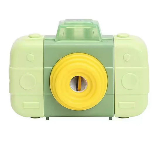 Cute Camera-Shaped Manual Pencil Sharpener and eraser