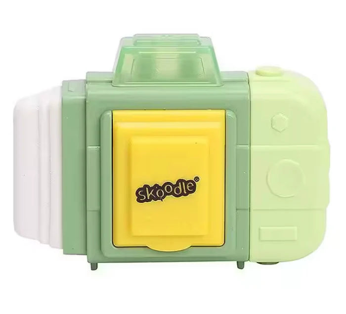 Cute Camera-Shaped Manual Pencil Sharpener and eraser